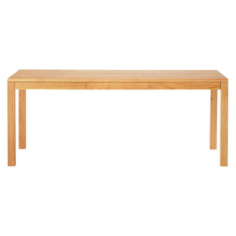 木製餐桌/附抽屜/橡木/寬180CM : 線上家具型錄｜無印良品